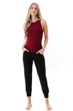 Load image into Gallery viewer, Long Ribbed High Neck - Merlot
