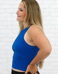 Chunky Ribbed High Neck - Royal Blue