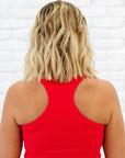 Cropped Racerback - Poppy Red