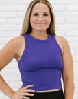 Chunky Ribbed High Neck - Indigo