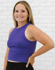 Chunky Ribbed High Neck - Indigo