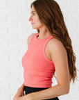 Chunky Ribbed High Neck - Camellia
