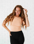 Chunky Ribbed High Neck - Papaya