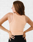 Chunky Ribbed High Neck - Papaya