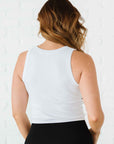 Chunky Ribbed High Neck - White