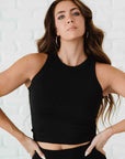 Chunky Ribbed High Neck - Black