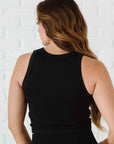 Chunky Ribbed High Neck - Black