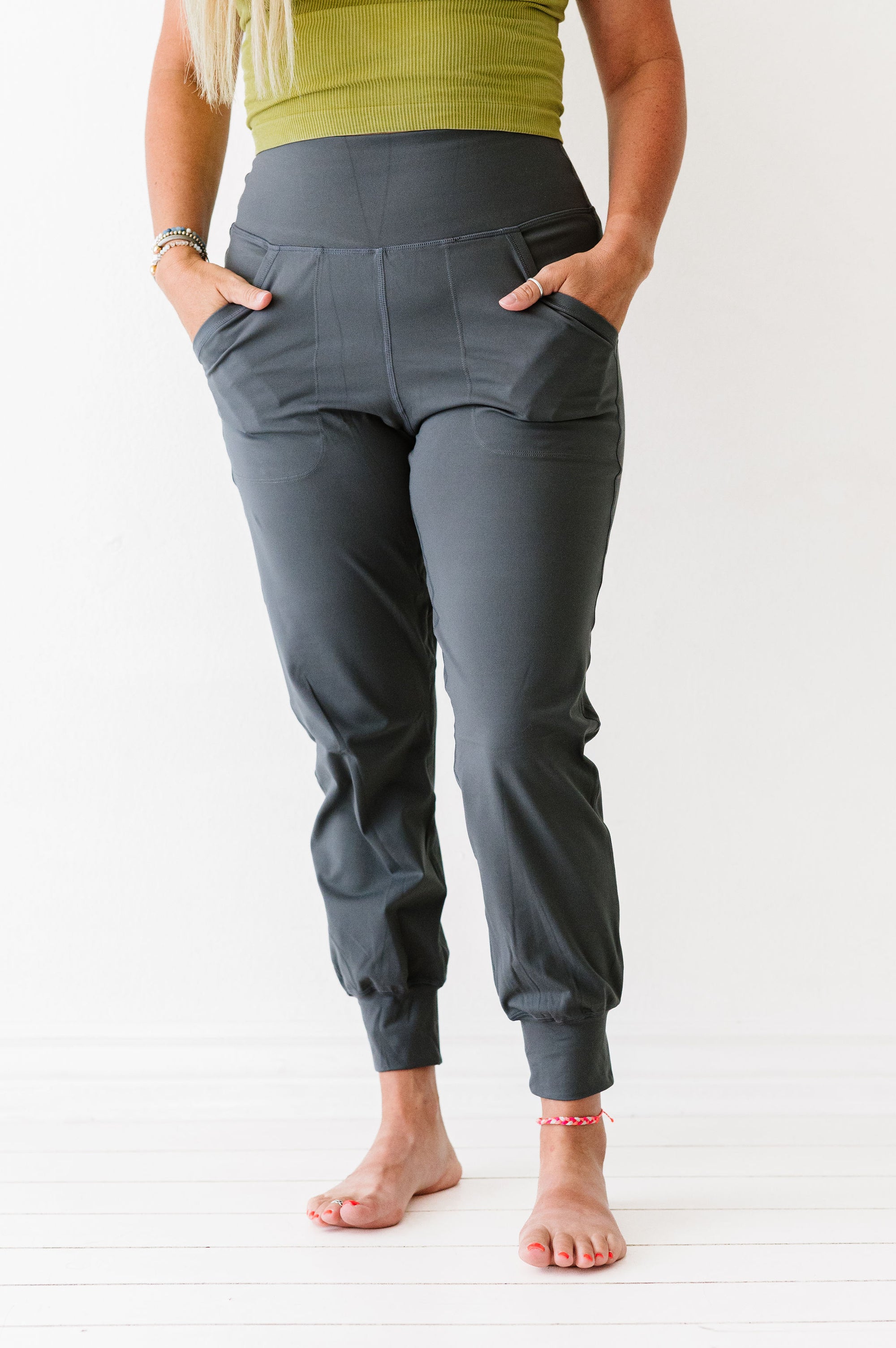 CC Custom Yoga Joggers | Charcoal