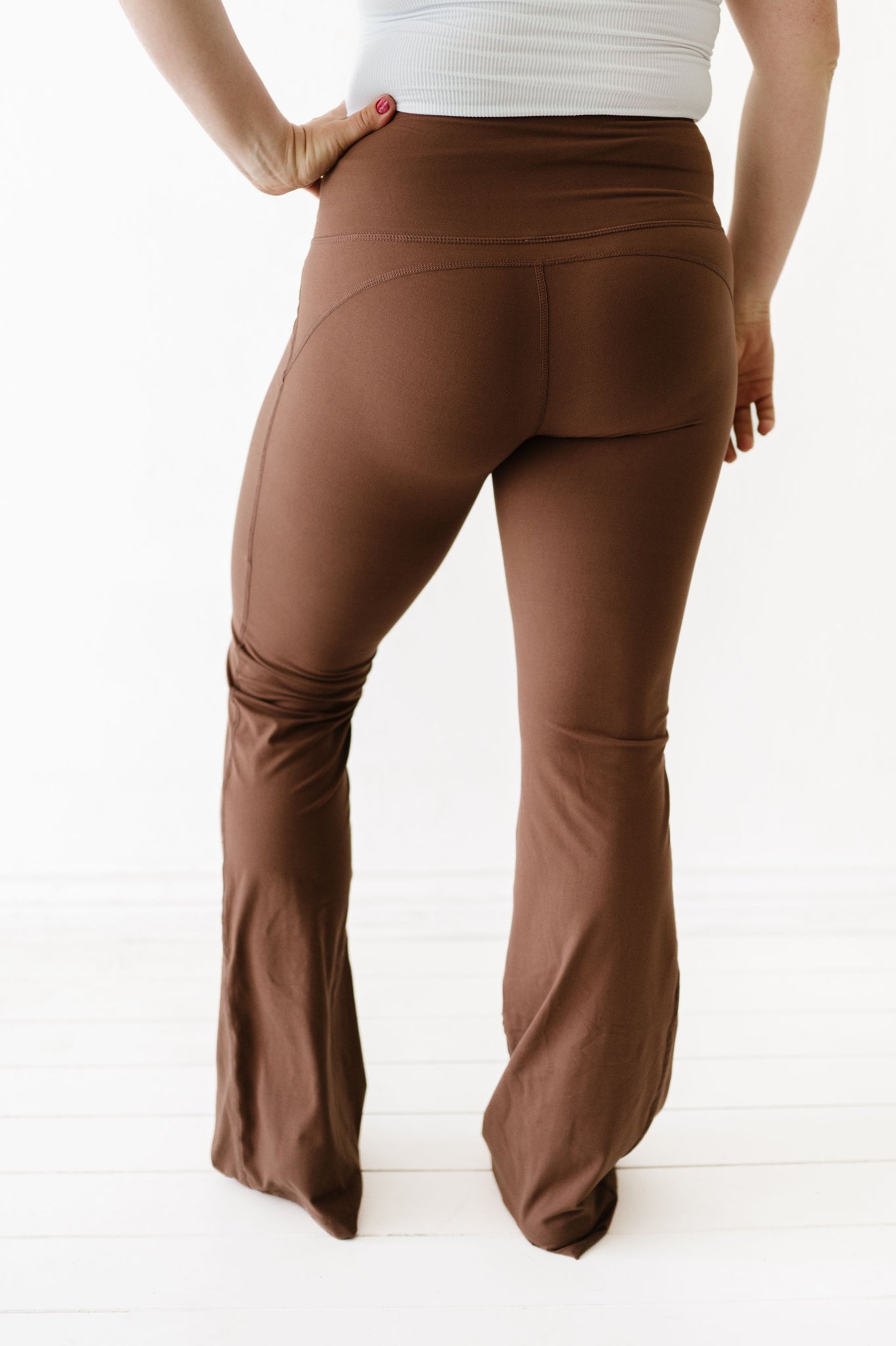 Brown Buttery Soft Straight Leg Yoga Pants · Filly Flair