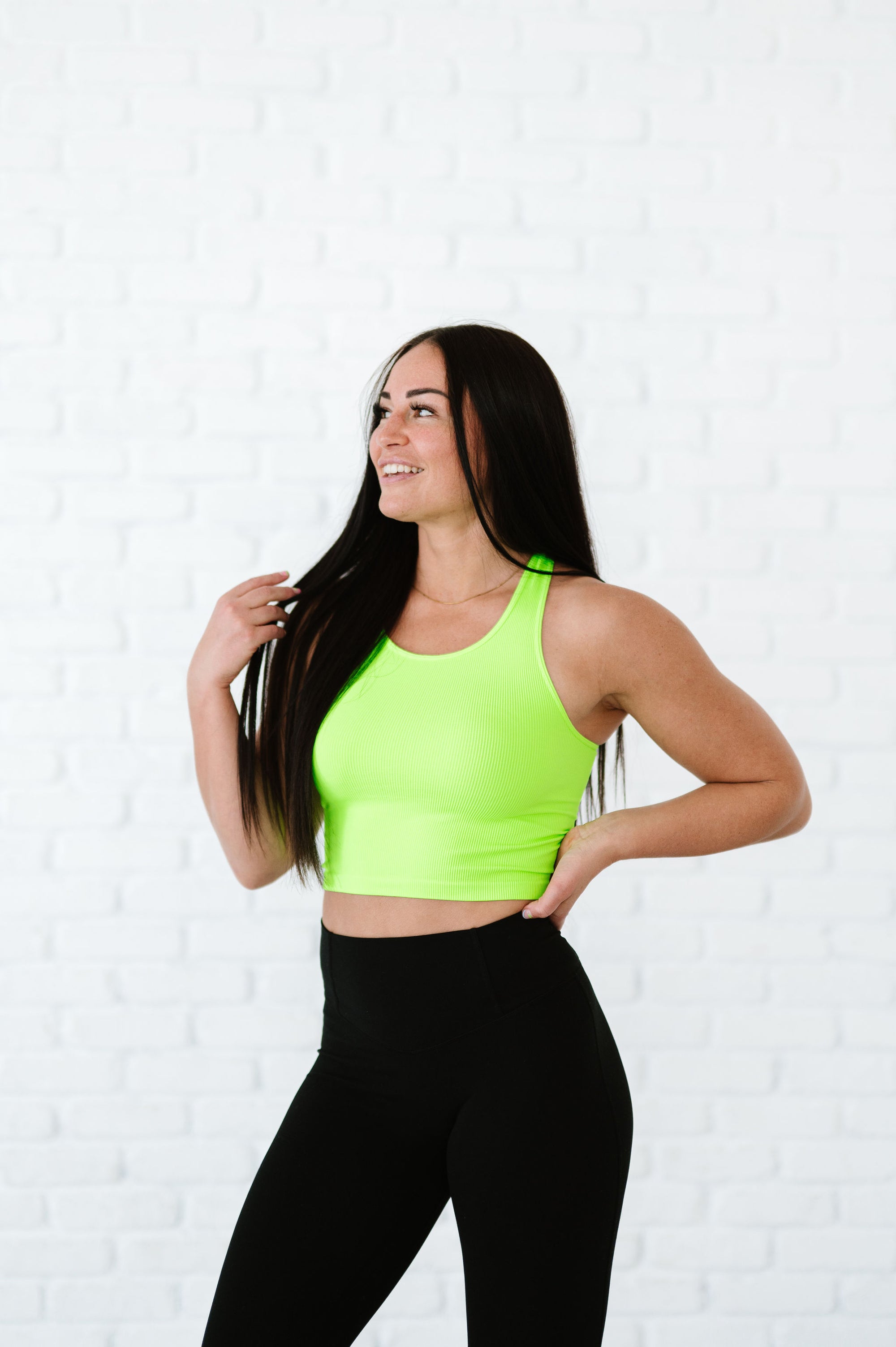 Cropped Racerback - Neon Green *RESTOCKED*