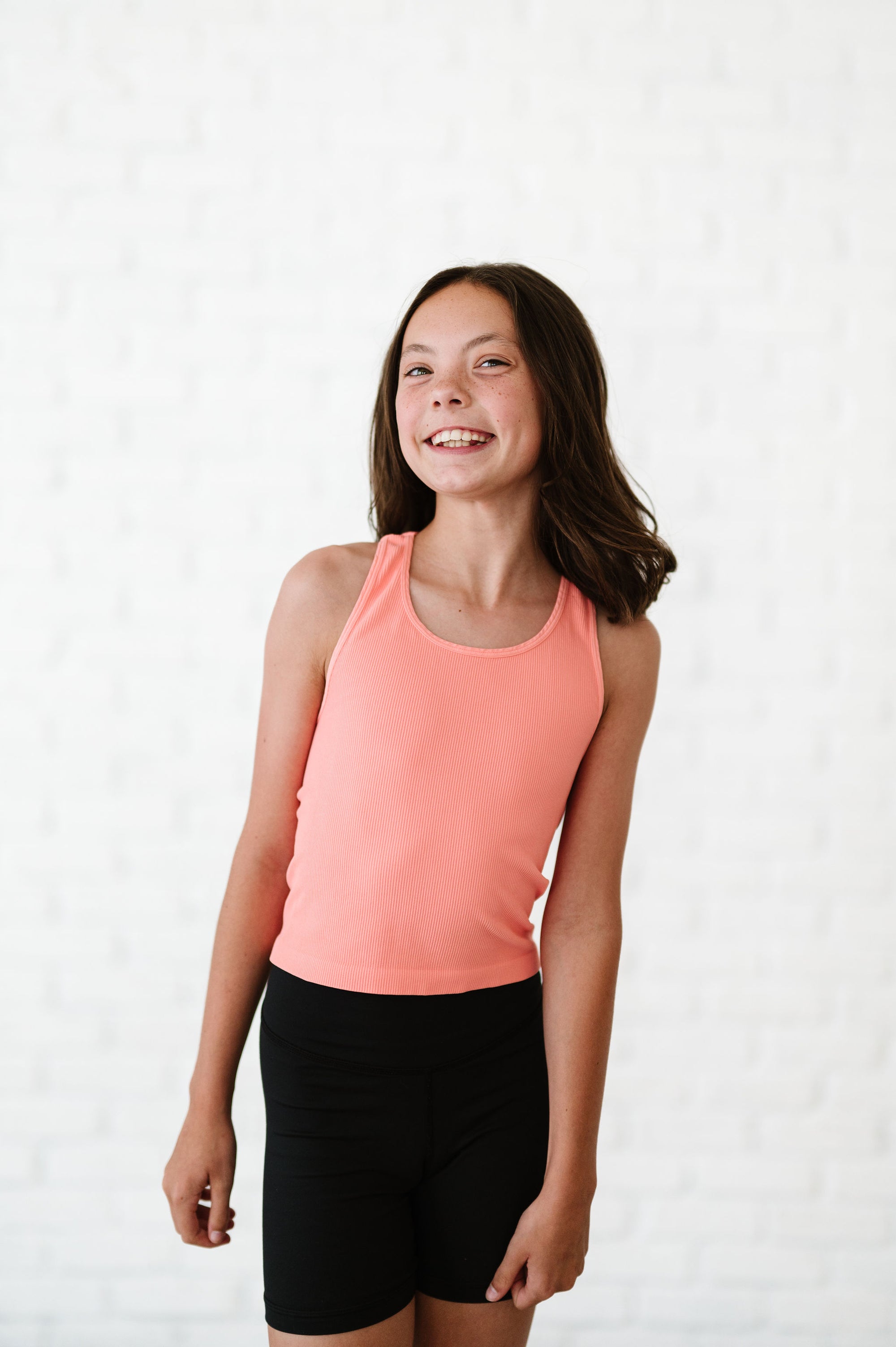 Cropped Racerback - Peach