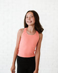 Cropped Racerback - Peach