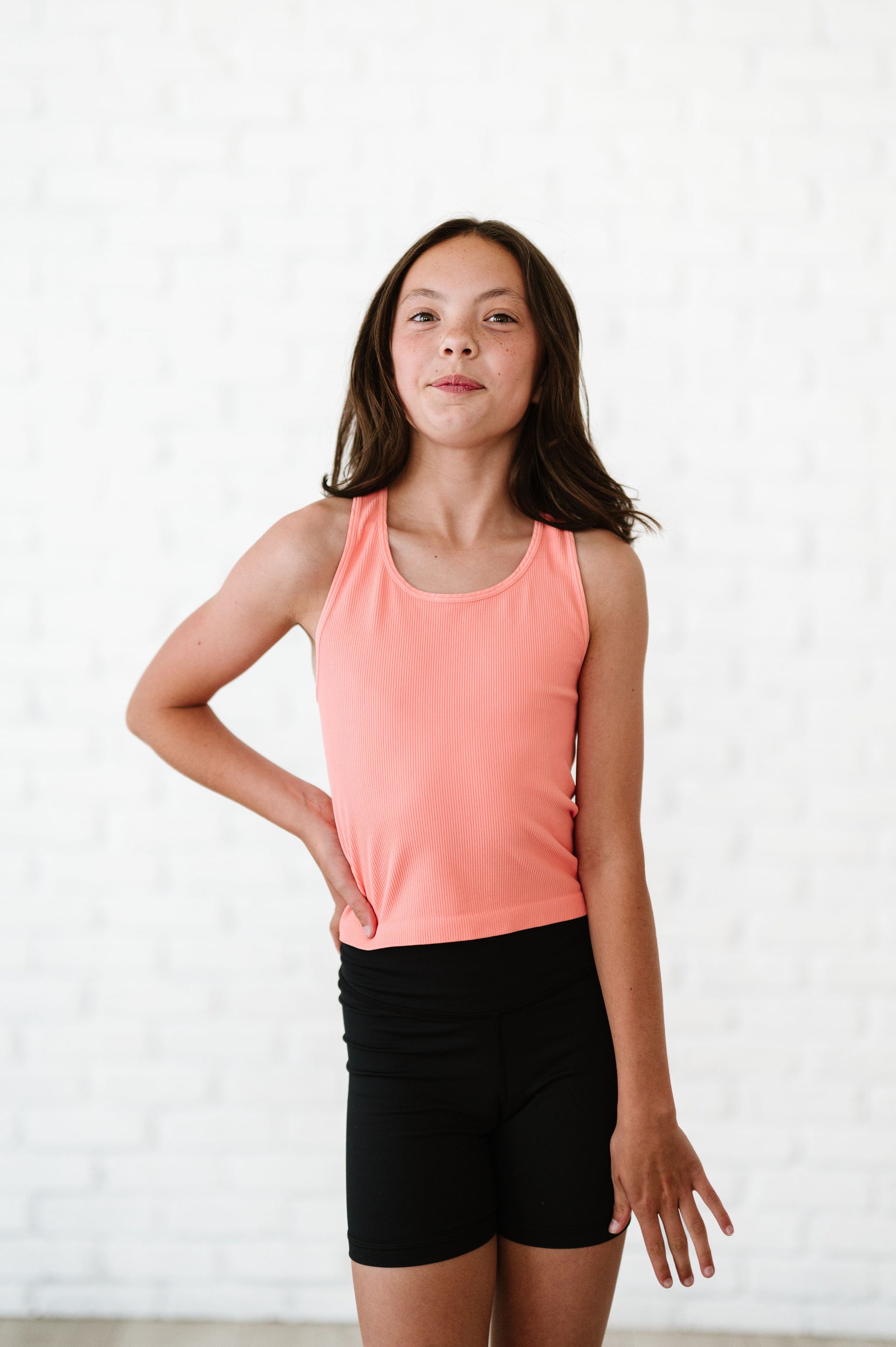 Cropped Racerback - Peach