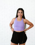 Cropped Racerback - Lavender