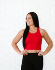 Cropped Racerback - Red *RESTOCKED*