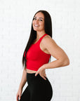 Cropped Racerback - Red *RESTOCKED*