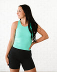 Full Length Racerback - Aqua