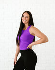 Full Length Racerback - Neon Purple