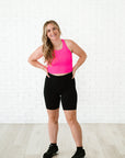 Cropped Racerback - Neon Fuchsia *RESTOCKED*