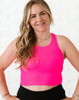 Cropped Racerback - Neon Fuchsia *RESTOCKED*