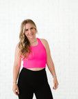 Cropped Racerback - Neon Fuchsia