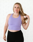 Cropped Racerback - Lavender