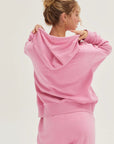 Saturday Afternoon Full Zip Hoodie - Pink