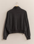 Saturday Afternoon Half Zip Sweatshirt - Black