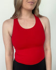 Cropped Racerback - Red *RESTOCKED*