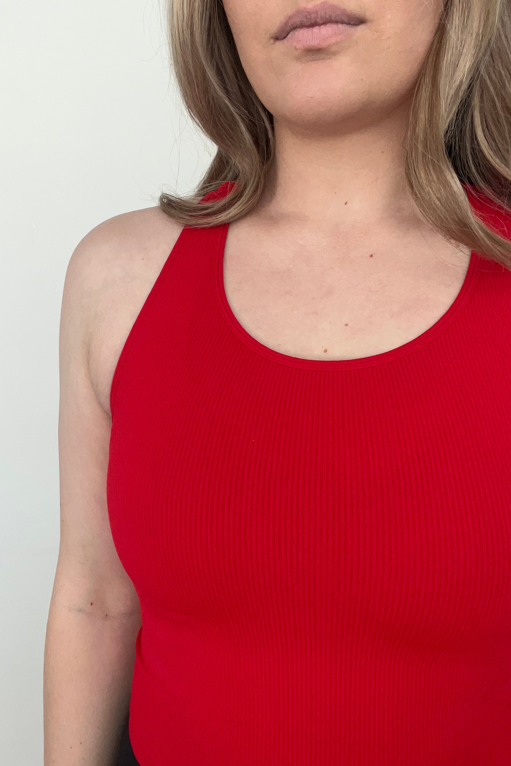 Cropped Racerback - Red *RESTOCKED*