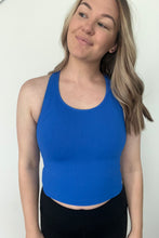 Load image into Gallery viewer, Cropped Racerback - Royal Blue - 8 left
