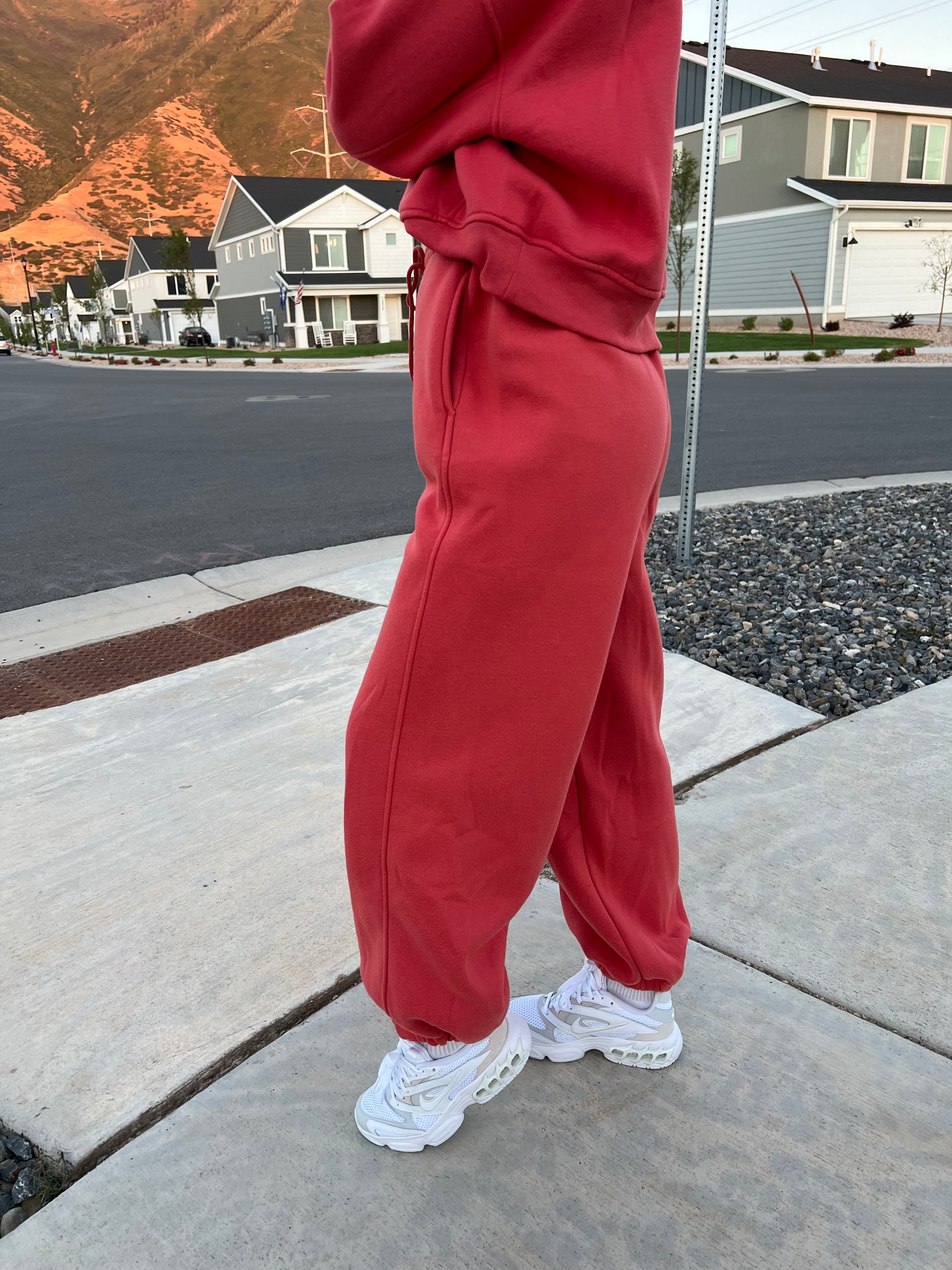 Cozy sweat suit sale