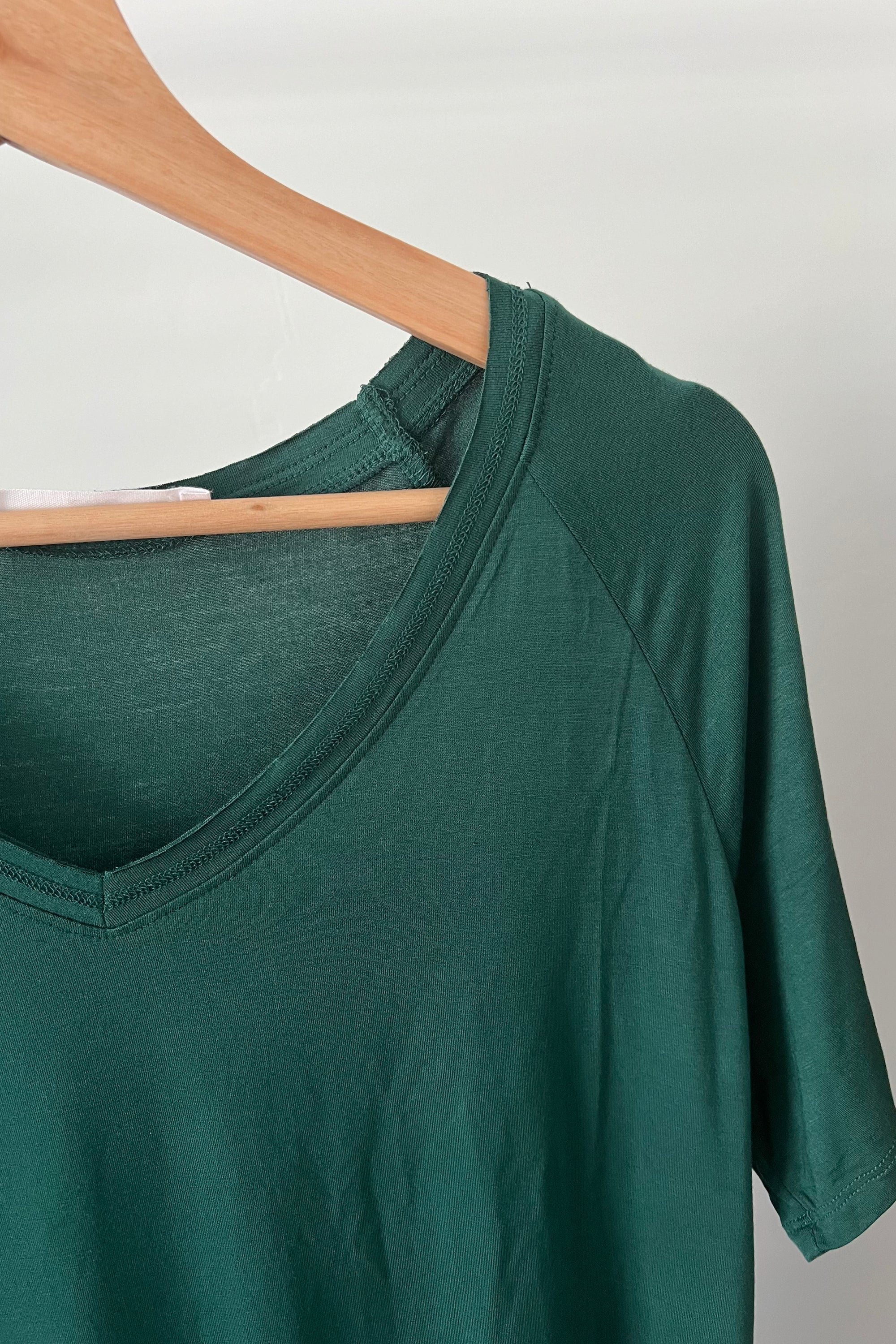 Buttery Short Sleeve V-Neck Tee - Emerald