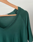 Buttery Short Sleeve V-Neck Tee - Emerald