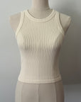 Chunky Ribbed High Neck - Vanilla