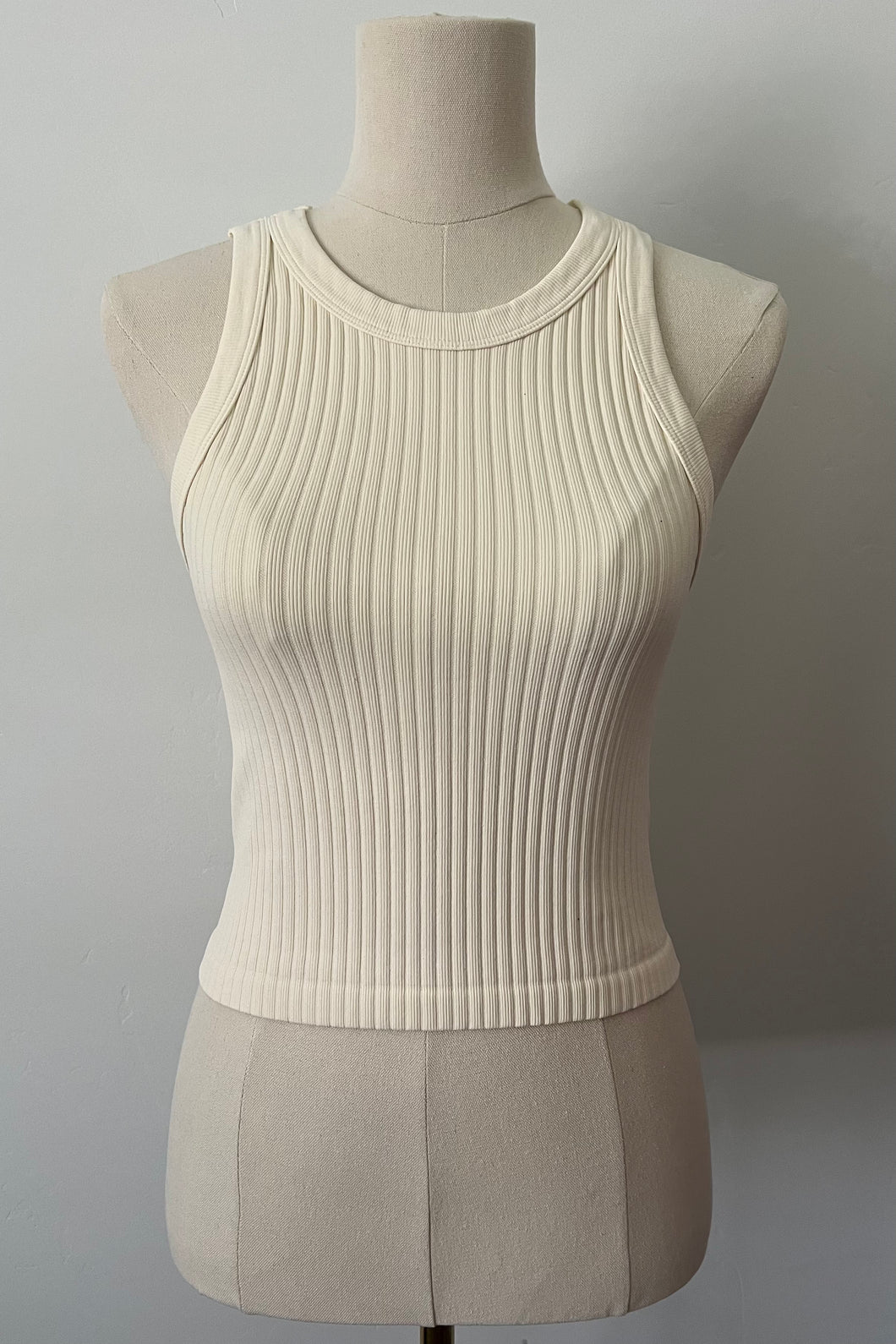 Chunky Ribbed High Neck - Vanilla