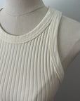 Chunky Ribbed High Neck - Vanilla