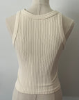 Chunky Ribbed High Neck - Vanilla