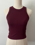 Chunky Ribbed High Neck - Fig