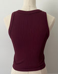 Chunky Ribbed High Neck - Fig