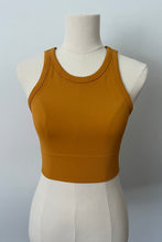 Load image into Gallery viewer, Chevron High Neck Crop - Golden
