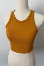 Load image into Gallery viewer, Chevron High Neck Crop - Golden
