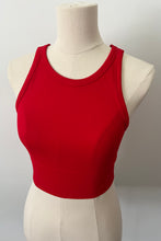 Load image into Gallery viewer, Chevron High Neck Crop - Red
