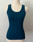 Reversible Ribbed Long Tank - Dark Teal