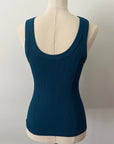 Reversible Ribbed Long Tank - Dark Teal