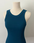 Reversible Ribbed Long Tank - Dark Teal