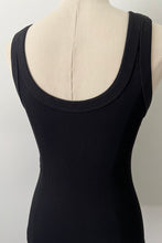 Load image into Gallery viewer, Reversible Ribbed Long Tank - Black
