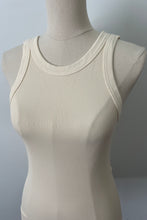 Load image into Gallery viewer, Reversible Ribbed Long Tank - Vanilla
