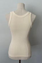 Load image into Gallery viewer, Reversible Ribbed Long Tank - Vanilla
