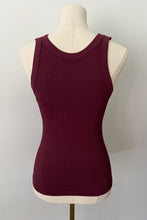 Load image into Gallery viewer, Reversible Ribbed Long Tank - Fig
